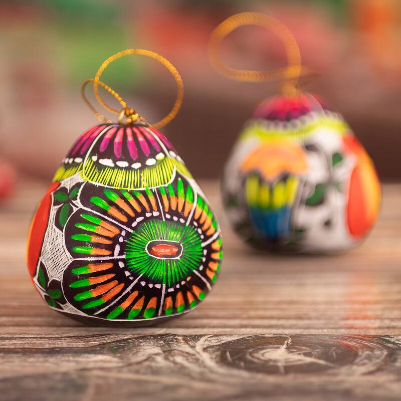 Novica Handmade Harmonious Garden Gourd Ornament