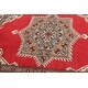 preview thumbnail 7 of 7, ECARPETGALLERY Hand-knotted Finest Peshawar Bokhara Red Wool Rug - 2'6 x 2'7
