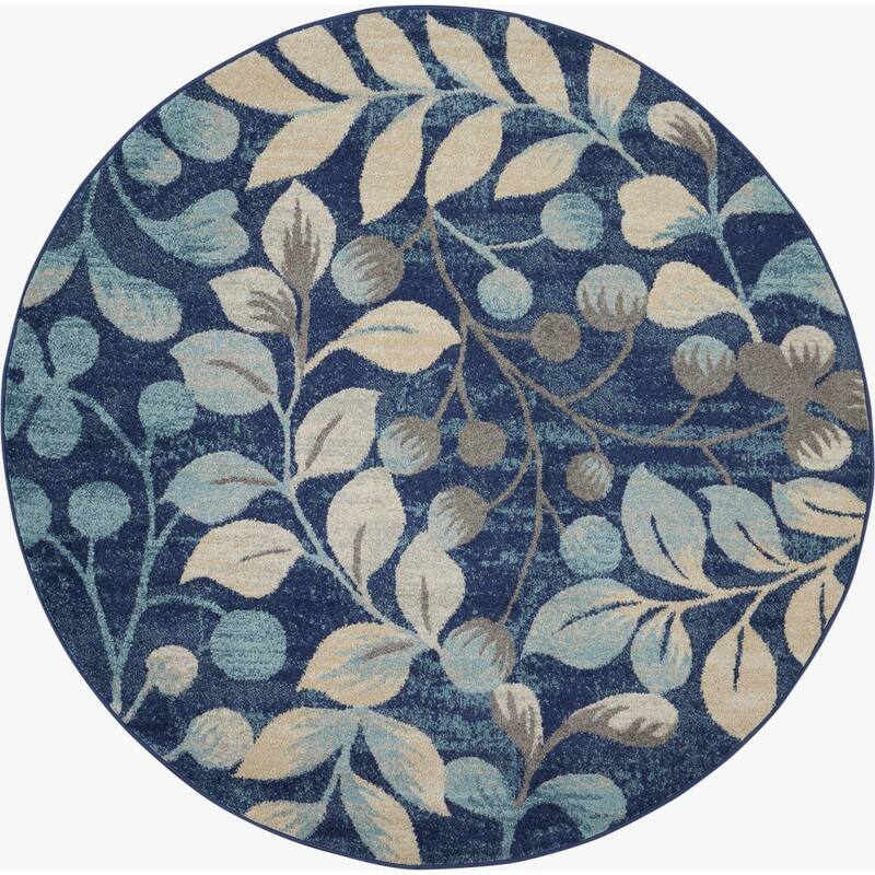 Gubig Power Loomed Geometric Stain Resistant Area Rug By HomeRoots - 63' X '63' X '0.5