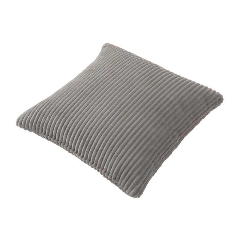 Set of 2 Modern Decorative Soft Corduroy Throw Pillows