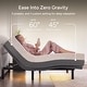 preview thumbnail 3 of 11, Renanim Adjustable Full Bed Frame with Hybrid Mattress, Dual Massage, USB Ports, App, Remote