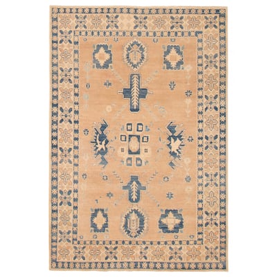 ECARPETGALLERY Hand-knotted Finest Ghazni Brown Wool Rug - 6'6 x 10'0