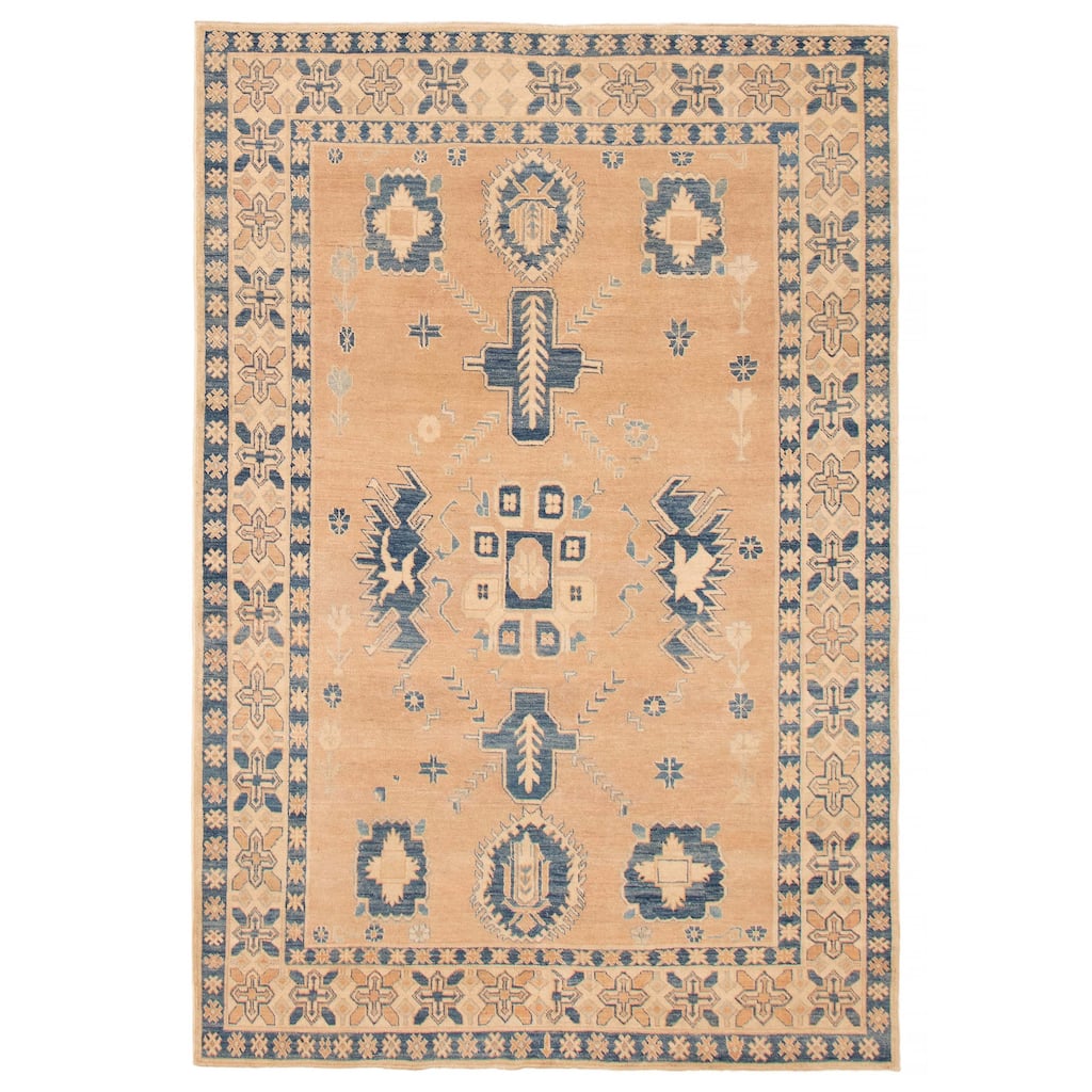 ECARPETGALLERY Hand-knotted Finest Ghazni Brown Wool Rug - 6'6 x 10'0