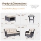 preview thumbnail 13 of 97, Gray Wicker Rattan Outdoor Patio Furniture Set Swivel Chair with Cushion