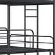 preview thumbnail 9 of 9, Furniture Triple Bunk Bed, Twin/Twin/Twin, black