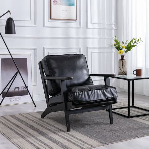 Accent chair solid wood Armchair