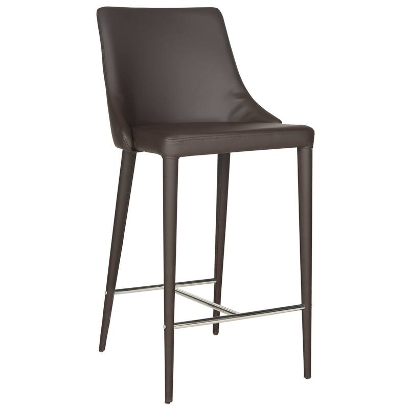 SAFAVIEH Soledad 26-inch White Counter Stool (Set of 2) - 22.9" x 18.9" x 37.4" - 23Wx19Dx37H