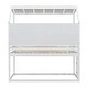 preview thumbnail 8 of 17, Twin House Loft Bed with Guardrails, Bedside Shelves and Ladder