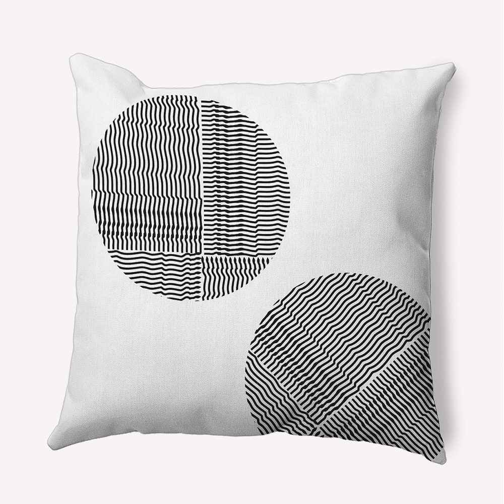 Circles Polyester Indoor/Outdoor Pillow