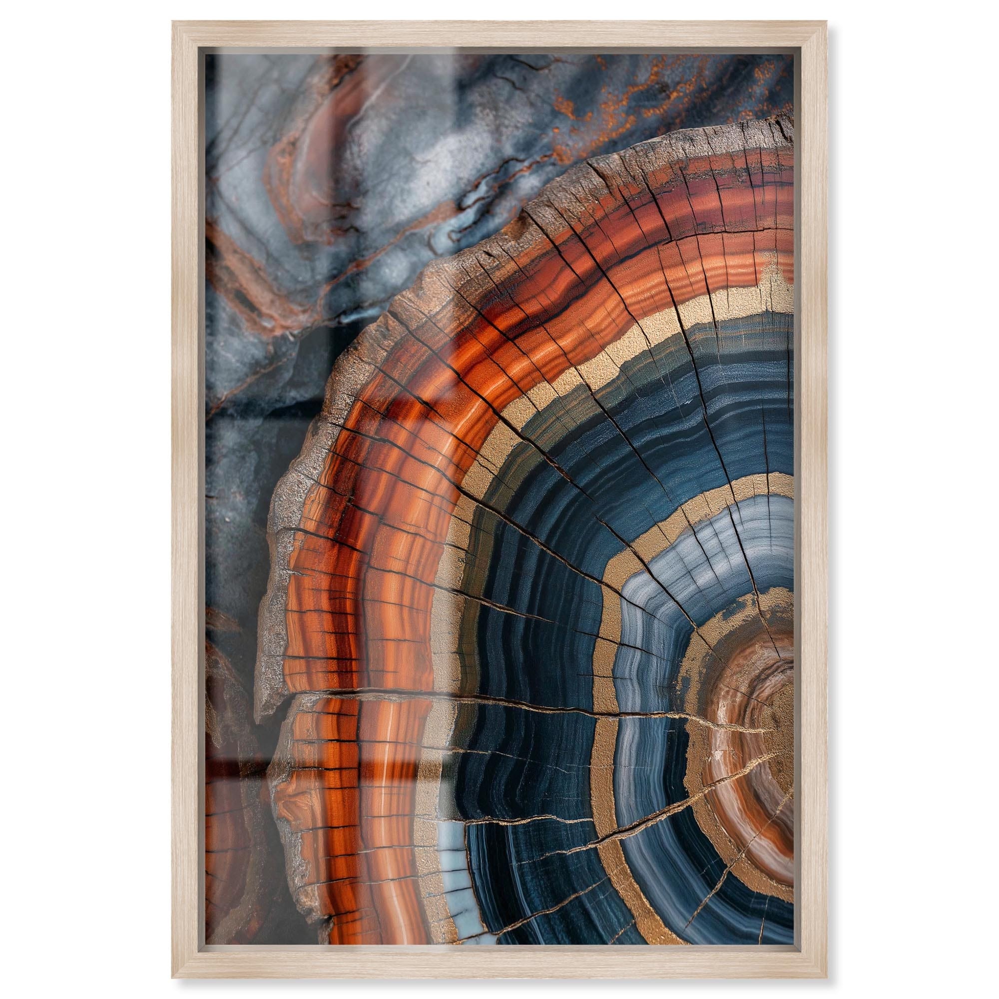Earth's Core IV Coastal Wall Art Shadowbox Print by Art Remedy
