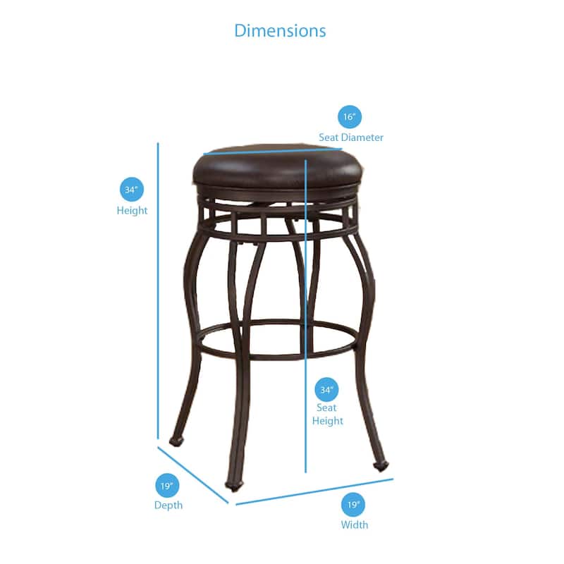 Valenti 34-inch Backless Extra Tall Bar Stool
