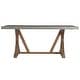 preview thumbnail 14 of 16, Benchwright Rustic Pine Trestle Accent Dining Table by iNSPIRE Q Artisan