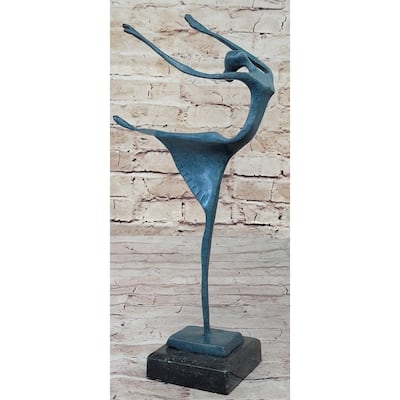 Hand Made Special Patina Abstract Modern Art Artwork By Milo Bronze Sculpture