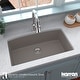 preview thumbnail 45 of 65, Karran Undermount Quartz 32 in. Single Bowl Kitchen Sink Kit