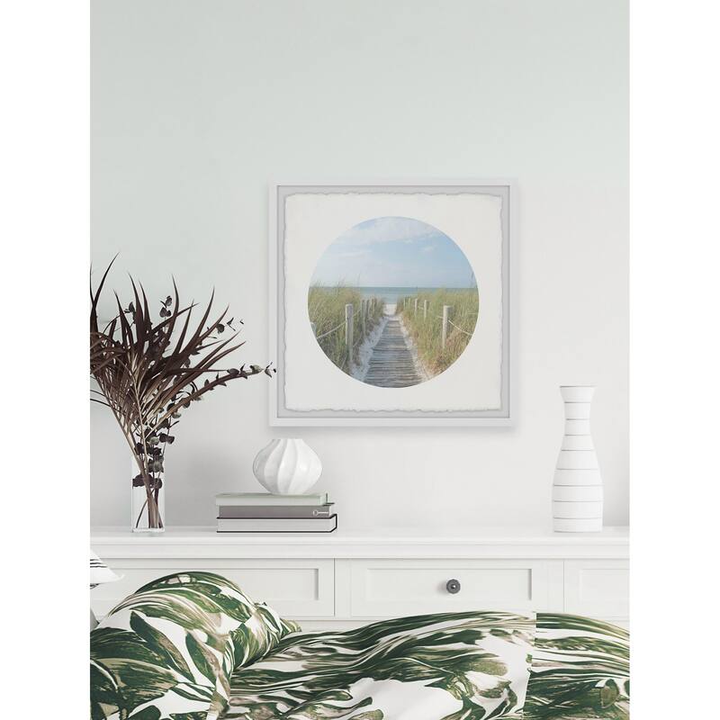 'Routeway to Sea' Framed Painting Print