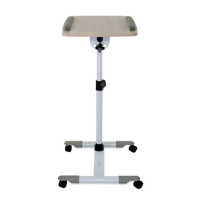 Mount-It! Rolling Laptop Cart, Height Adjustable Bedside Tray With Wheels (MI-7946)