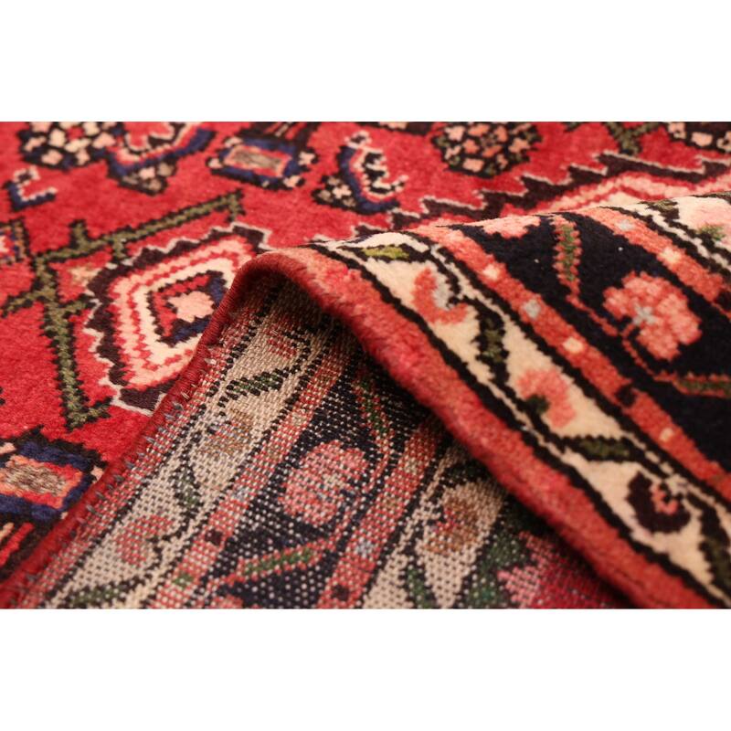ECARPETGALLERY Hand-knotted Andelz Red Wool Rug - 3'6 x 4'11