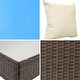 preview thumbnail 13 of 14, Sunnydaze Dunmore 4-Piece Patio Set with Cushions