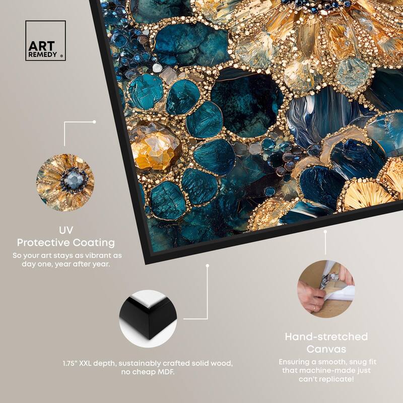 Opulent Geode IV Canvas by Art Remedy