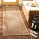preview thumbnail 22 of 133, SAFAVIEH Courtyard Sherrie Border Indoor/ Outdoor Waterproof Patio Backyard Rug 2' x 3'7" - Natural/Gold