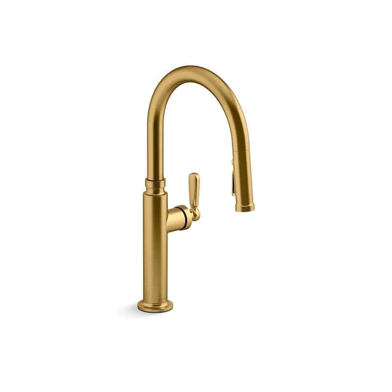 Edalyn By Studio Mcgee Pull-Down Kitchen Sink Faucet With Three-Function Sprayhead - Brown
