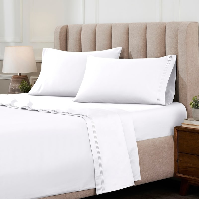Superior Egyptian Cotton 1000 Thread Count Deep Pocket Solid Sheet Set