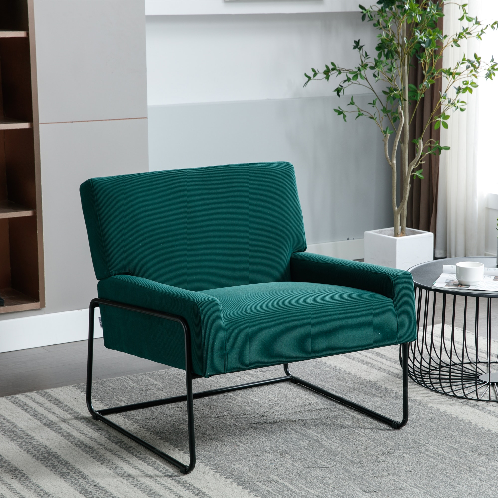 Modern industrial sales accent chair