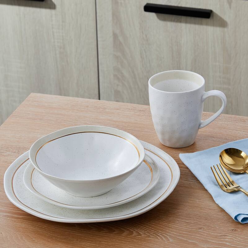 Stone Lain Clara Porcelain Dinnerware Set - 10.83 x 10.83