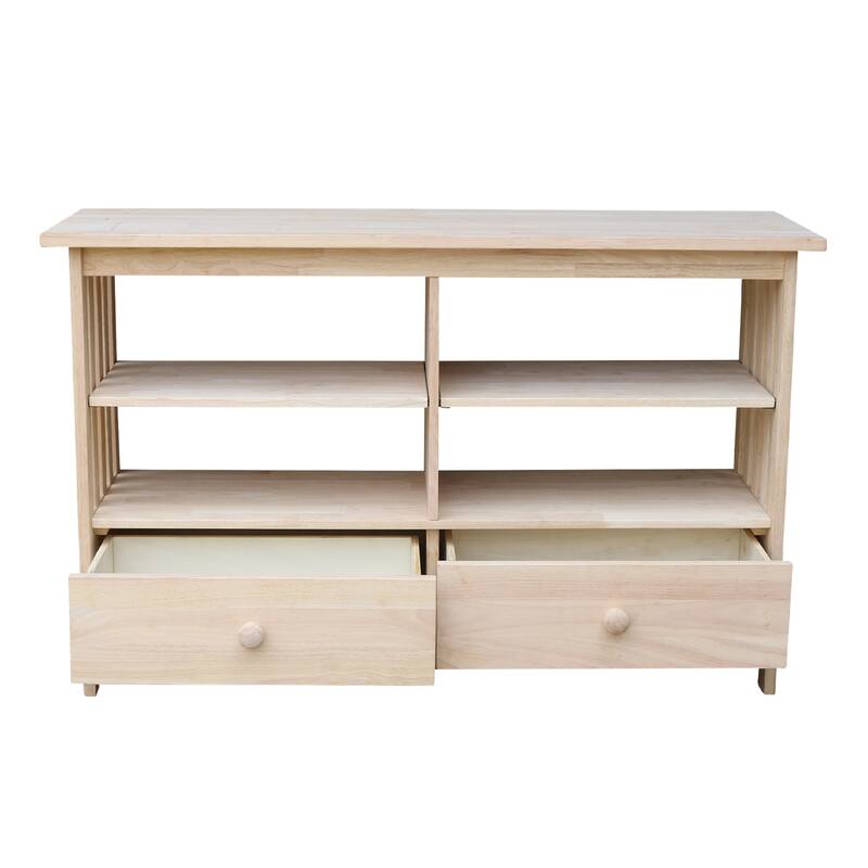 Solid Parawood Mission Entertainment Stand
