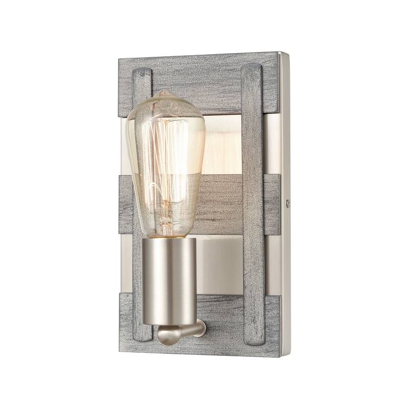 Elk Home Brigantine Satin Nickel Metal 1 Light Vanity Light