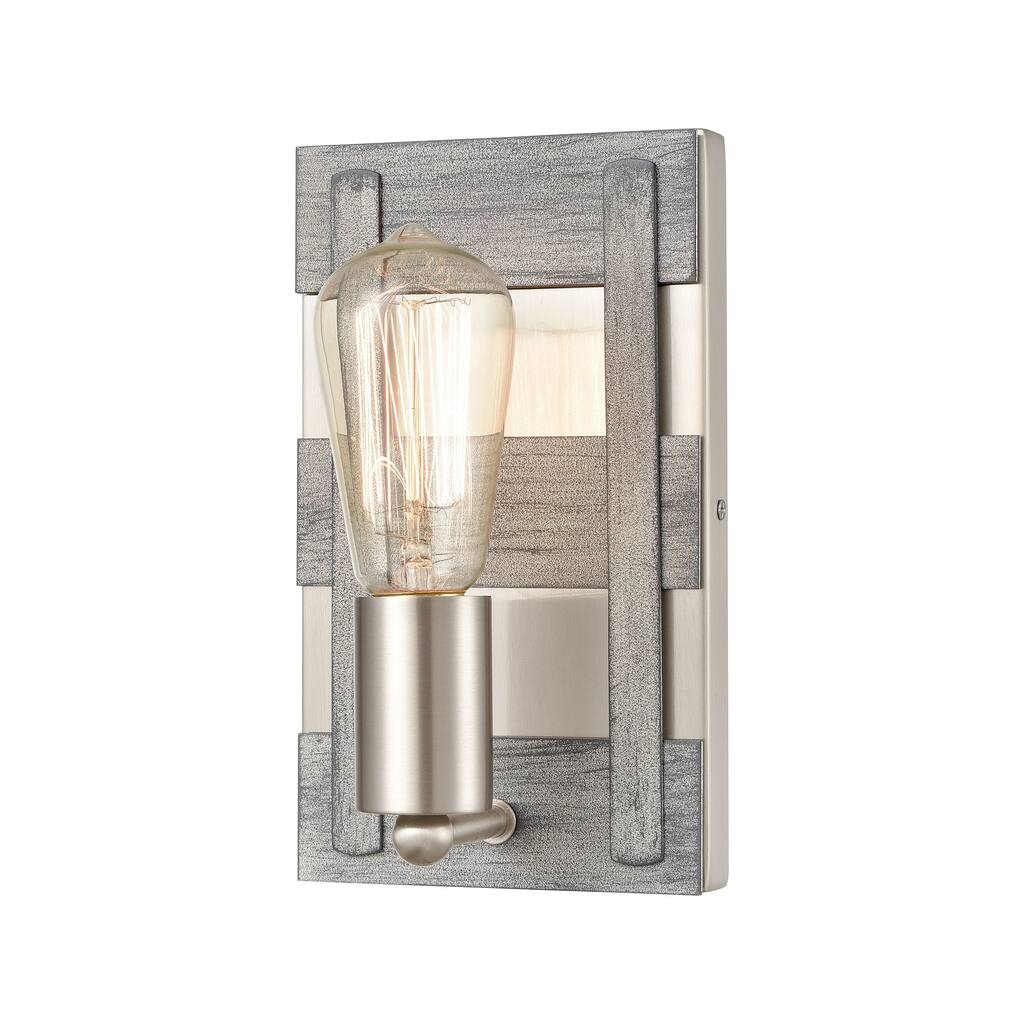 Elk Home Brigantine Satin Nickel Metal 1 Light Vanity Light