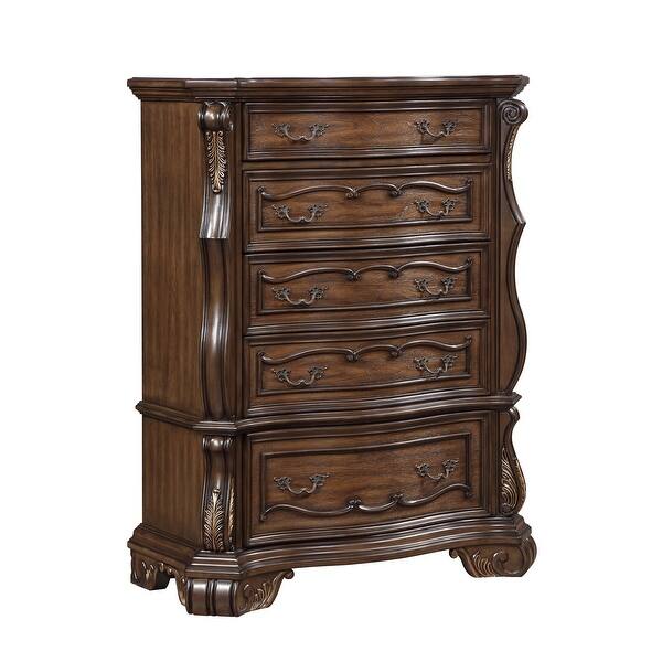 Drawers Dresser For Bedroom Storage (Includes Dresser Only Not Mirror) - Dark Brown