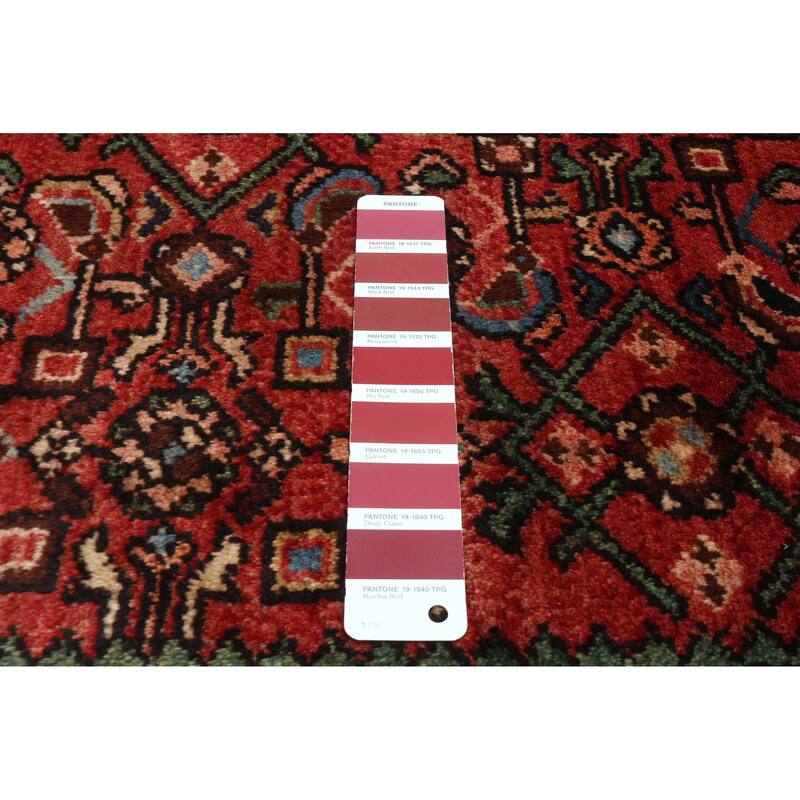 ECARPETGALLERY Hand-knotted Andelz Red Wool Rug - 4'0 x 11'3