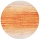 preview thumbnail 111 of 171, SAFAVIEH Adirondack Wilmy Ombre Distressed Rug 6' Round - Orange/Red