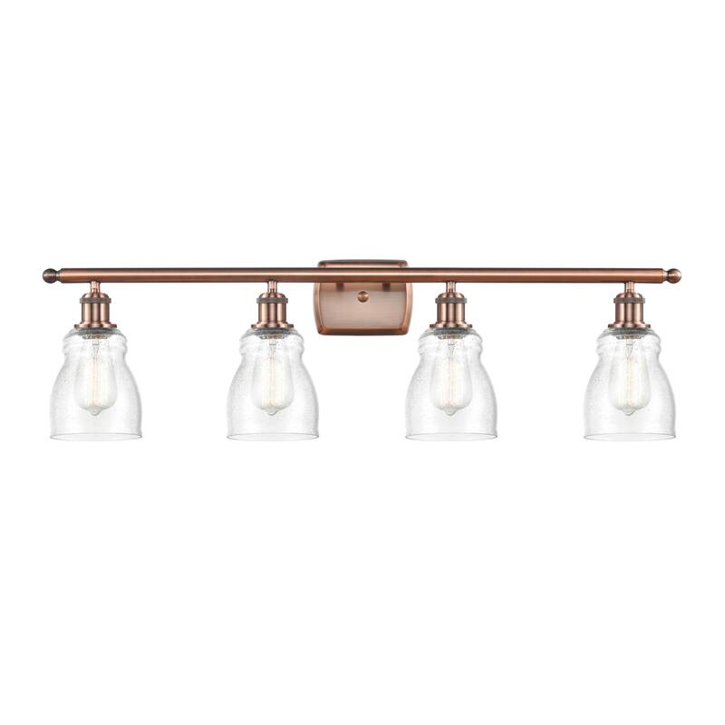 Innovations Lighting Ellery 4 Light 36" Wide Bathroom Vanity Light - Antique Copper / Seedy