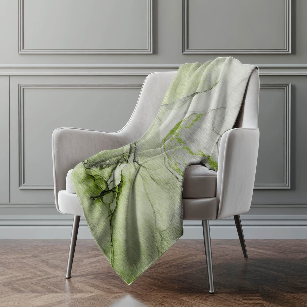 Premium Machine Washable Abstract Contemporary Sherpa Throw Blanket