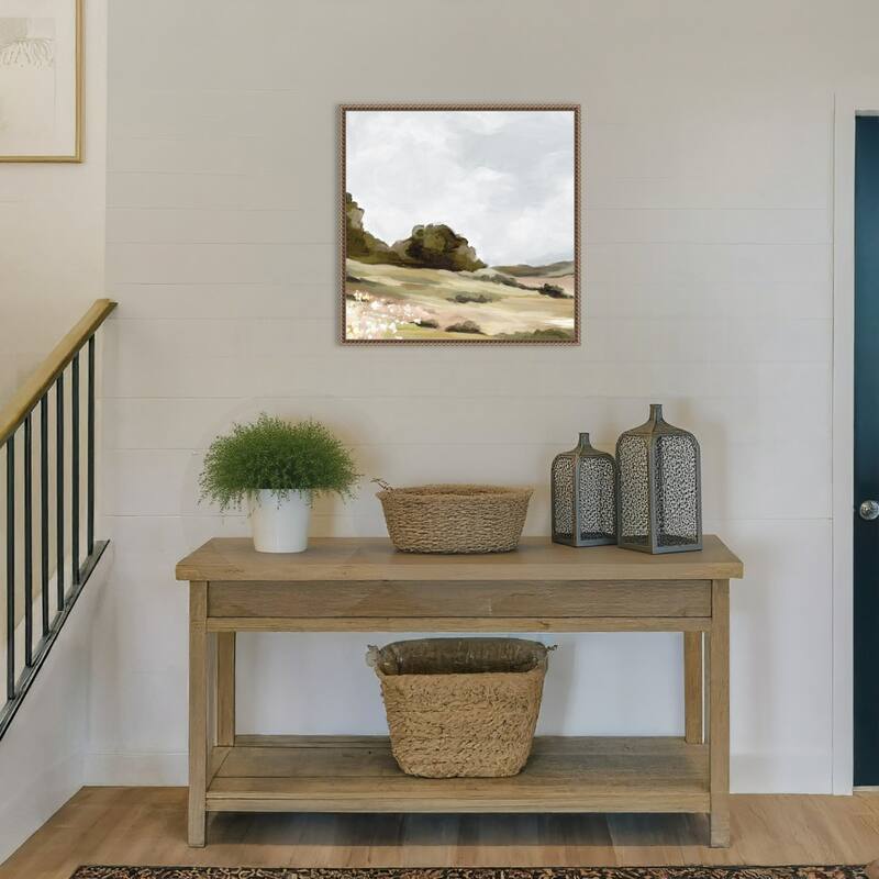 The Soft Hills No. 1 by Luna Mavis Framed Canvas Wall Art Print