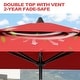 preview thumbnail 62 of 76, Pellebant 9 x 5 Ft Outdoor Double Top Market Umbrella