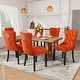 preview thumbnail 65 of 69, Solid Wood Velvet Upholstered Dining Chair Set of 6