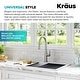 preview thumbnail 31 of 167, Kraus 2-Function 1-Handle 1-Hole Pulldown Sprayer Brass Kitchen Faucet