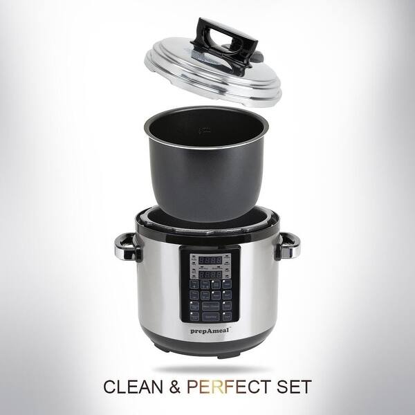 6QT Pressure Cooker, Programmable Instant Cooker Pressure Pot with Slow