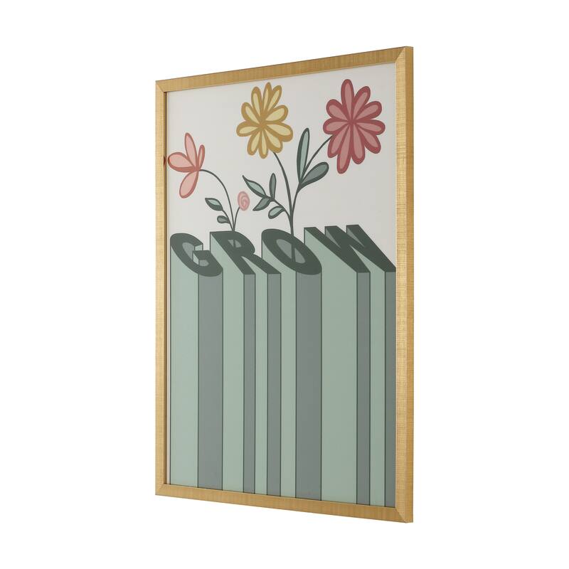 SAFAVIEH Eulogia Love Grows Here 16 x 20-inch Framed Wall Art
