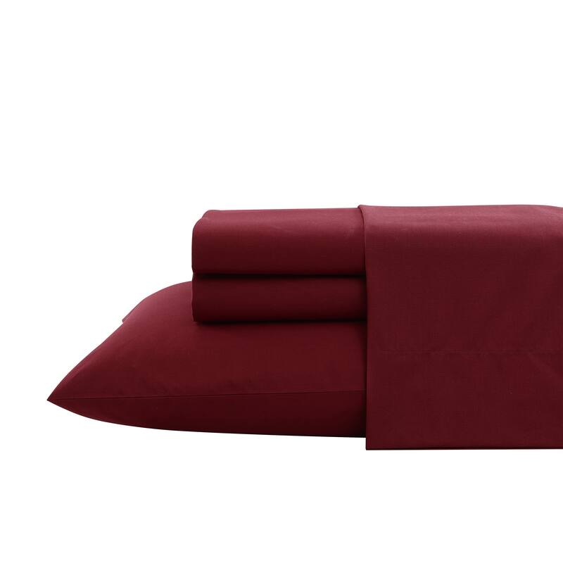 Nautica Cotton Percale Deep Pocket Bed Sheet Sets
