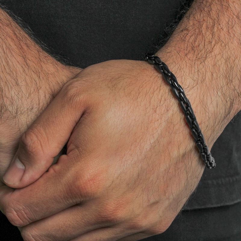 Steel Nation Stainless Steel H Link Bracelet