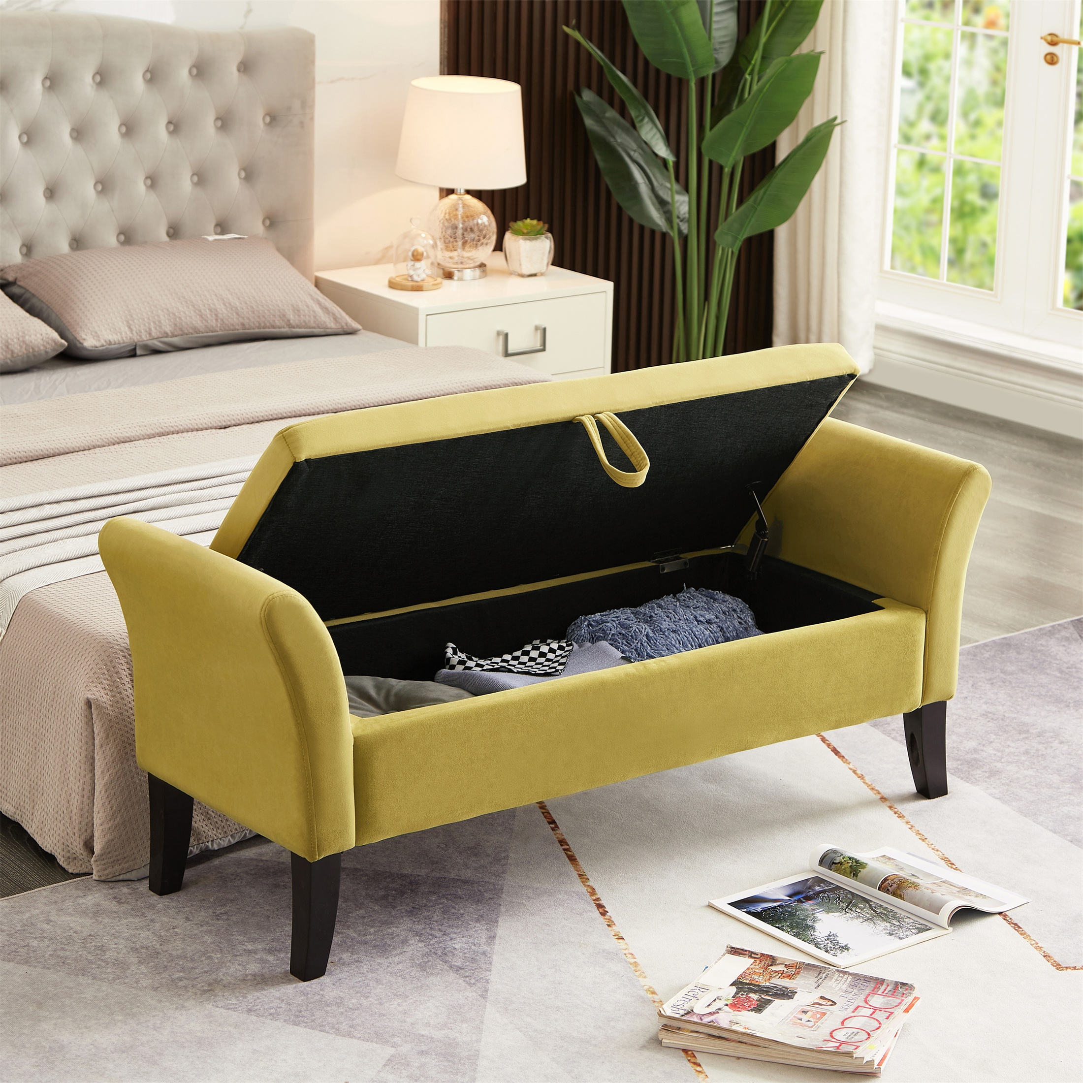 Tall bed bench best sale