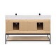 preview thumbnail 52 of 145, Altair Wildy Bathroom Vanity with White Composite Stone Top without Mirror