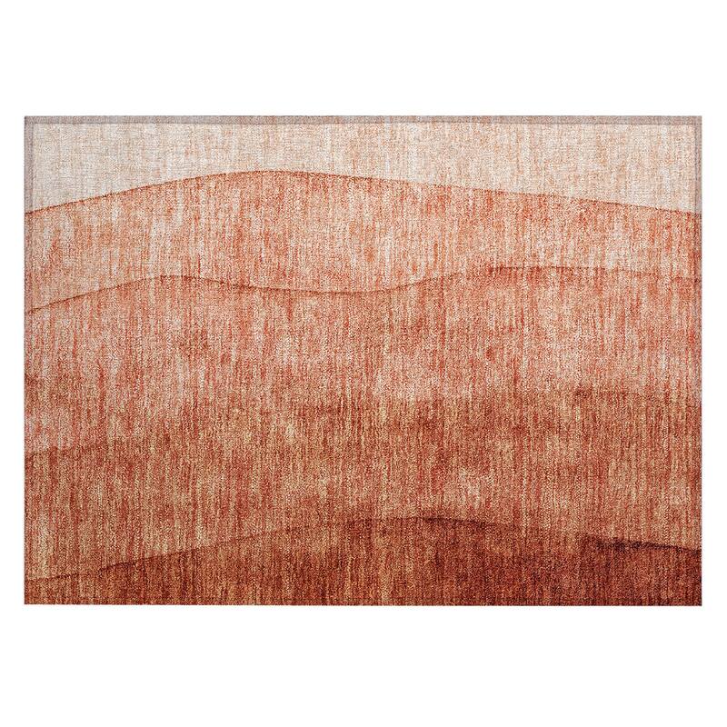 Machine Washable Indoor/ Outdoor Chantille Modern Horizon Rug
