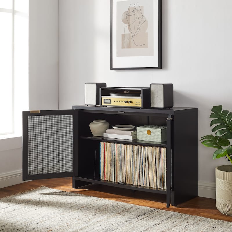 Crosley Kenji Record Storage Media Console