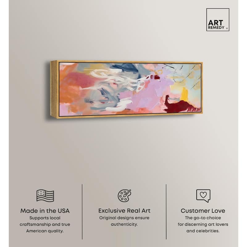Flaming Color Splash Panoramic Canvas by Art Remedy