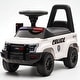 preview thumbnail 3 of 22, Kids Police Push Ride-On Car with PA System, Horn, Steering Wheel & Storage, Foot-to-Floor Sliding Toy for Ages 18-60 Months
